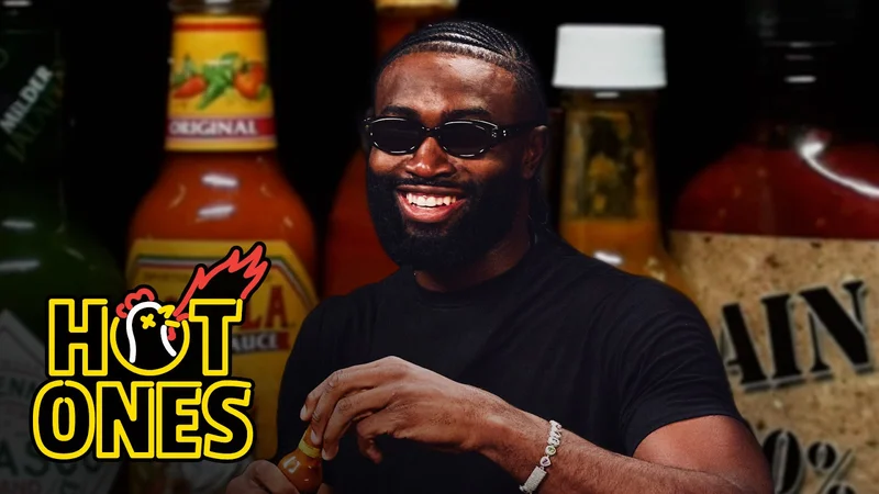 Jaylen Brown on Hot Ones.