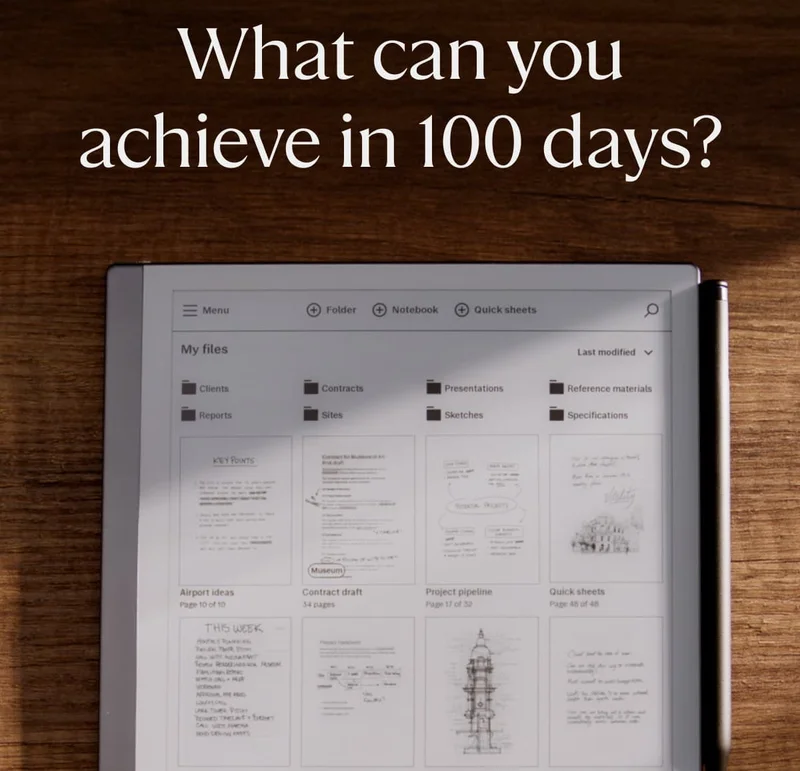 Try reMarkable risk-free for 100 days