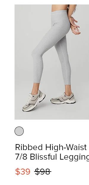 RIBBED HIGH-WAIST 7/8 BLISSFUL LEGGING