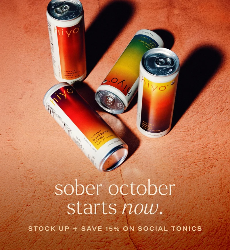 sober october starts now. stock up + save 15% on social tonics