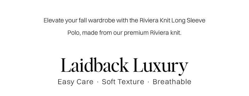 Riviera Knit Long Sleeve Polo