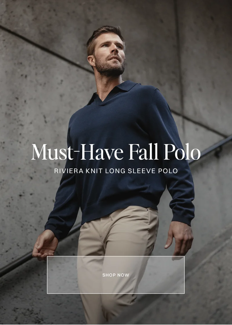 Riviera Knit Long Sleeve Polo