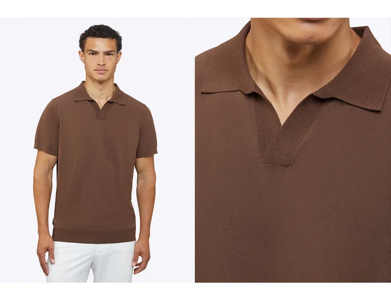 riviera knit textured tee