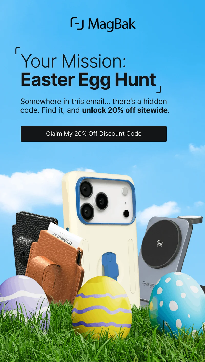 Your Mission: Easter Egg Hunt Somewhere in this email… there’s a hidden code. Find it, and unlock 20% off sitewide. Code: SPRING20
