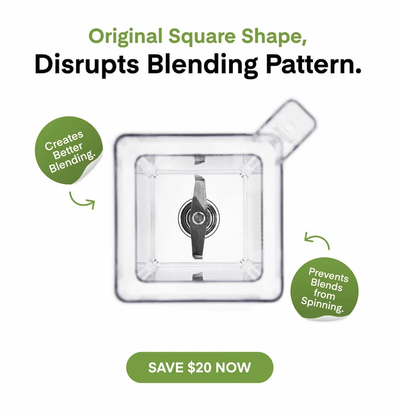 Square Jars Disrupts Blending Pattern