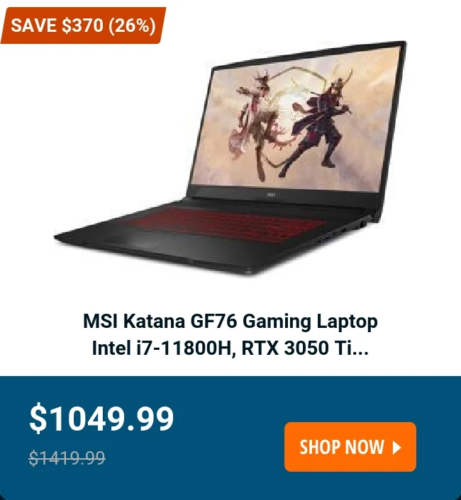MSI Katana GF76 Gaming Laptop