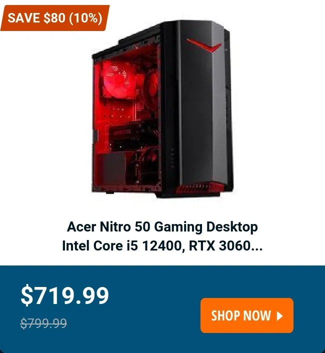 Acer Nitro 50 Gaming Desktop