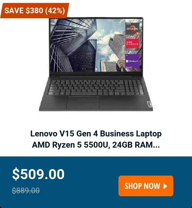 Lenovo V15 Gen 4 Business Laptop