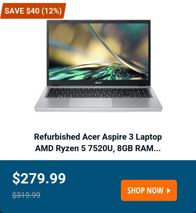 Refurbished Acer Aspire 3 Laptop