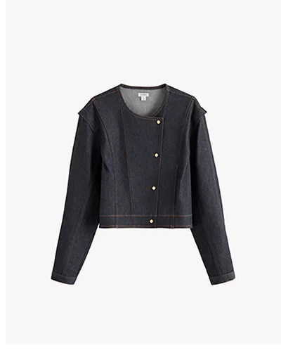 Light Sculpted Jacket Indigo