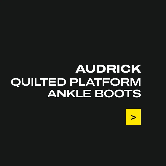 AUDRICK QUILTED PLATFORM ANKLE BOOTS