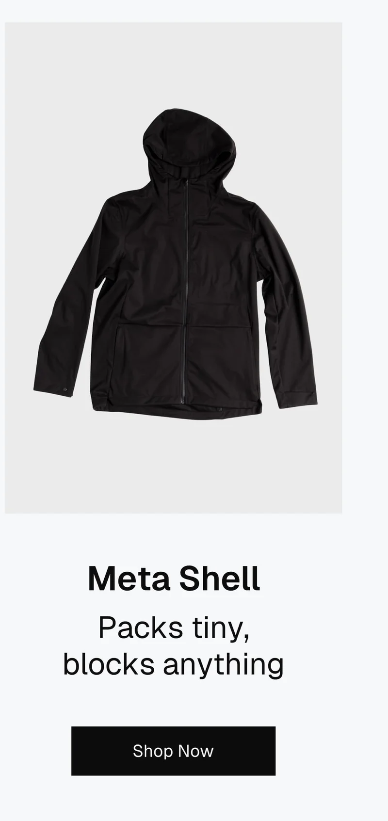 Meta Shell – Packs tiny, blocks anything