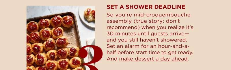 SET A SHOWER DEADLINE
