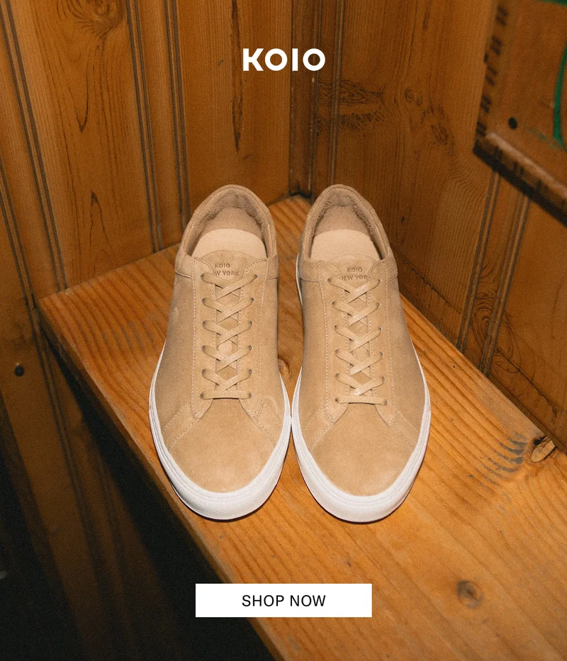 Koio Capri Suede Sneaker in Cardamom