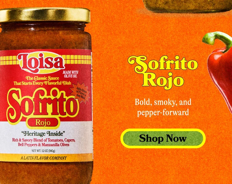 Sofrito Rojo Bold, smoky, and pepper-forward. SHOP NOW