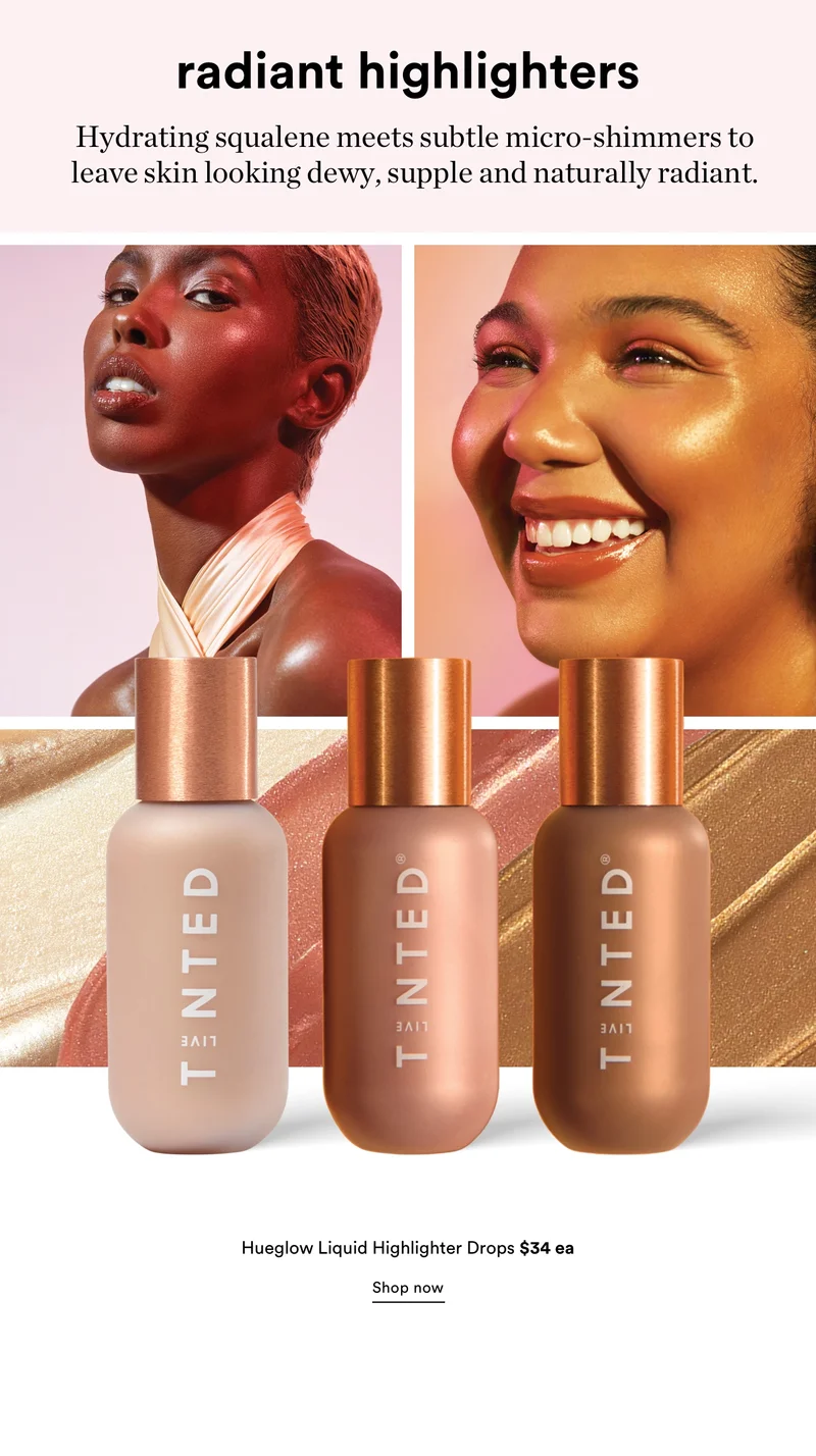 Radiant Highlighters | Hueglow Liquid Highlighter Drops | Shop Now