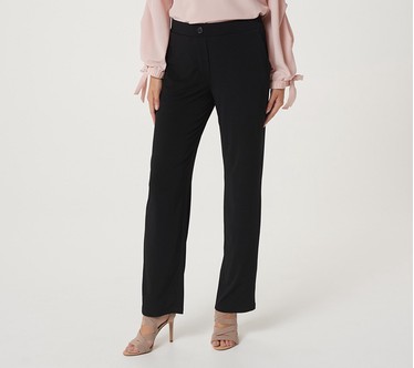 Susan Graver Regular Liquid Knit Pull-On Pants