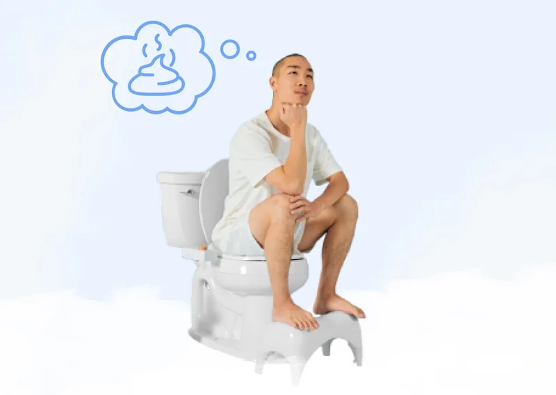 MAN ON TOILET