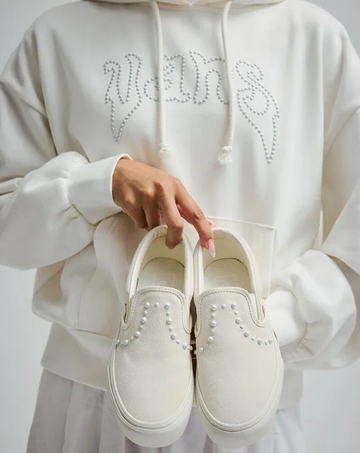 Classic Slip-On Platform Pearlized