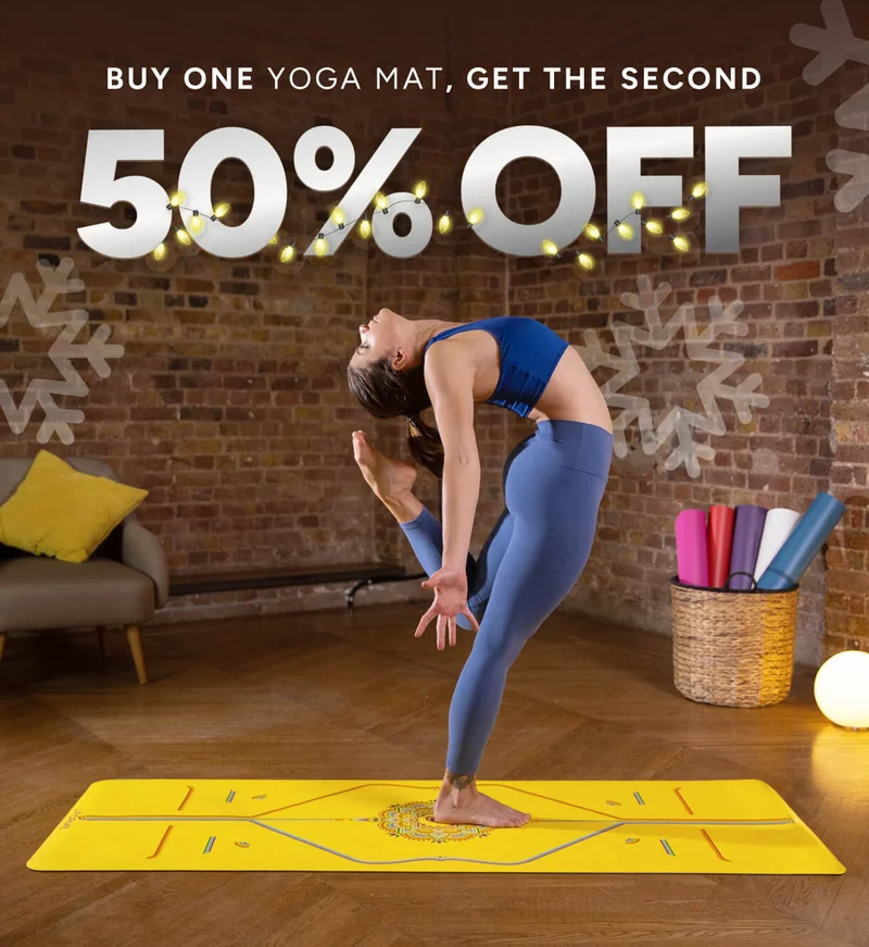 Buy one Yoga Mat, get the second 50% off