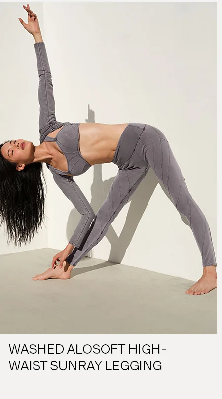 WASHED ALOSOFT HIGH-WAIST SUNRAY LEGGING