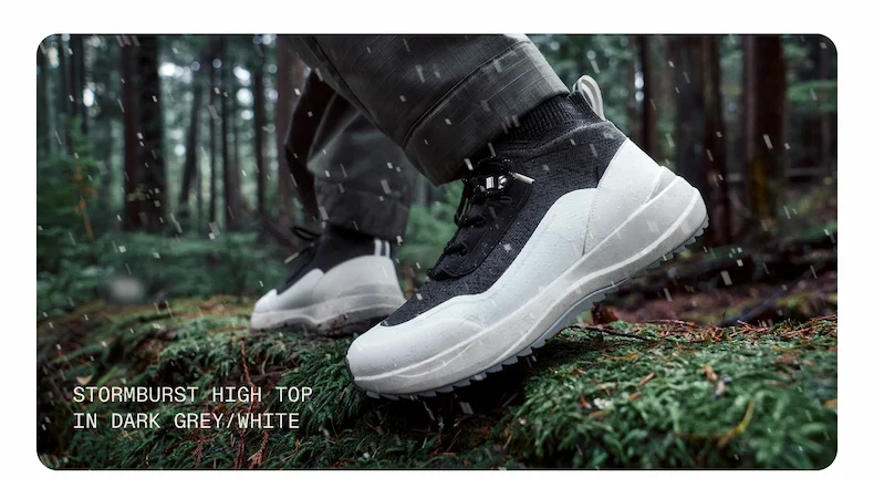 Stormburst High Top Dark Grey White