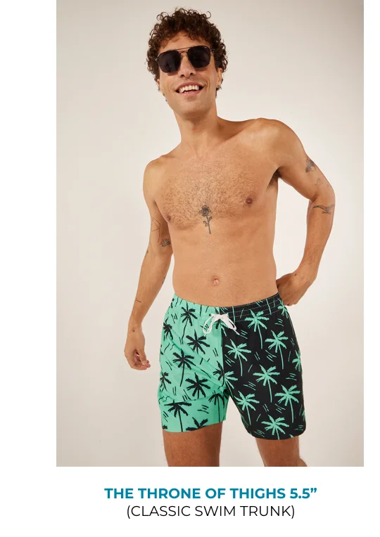 Classic Swim Trunk: The Throne of Thighs 5.5"