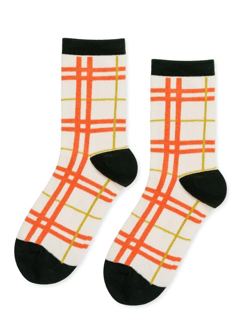 Image of Boucle Plaid Crew