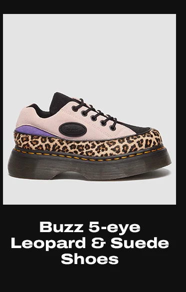 Buzz 5-eye leopard and suede shoes