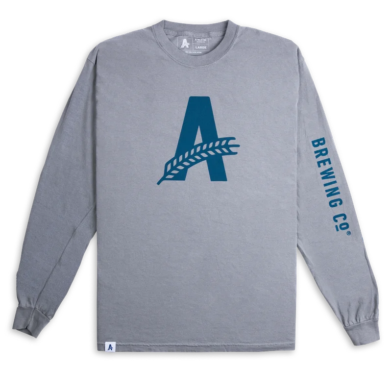 Image of Athletic Brewing Co Long Sleeve T-Shirt - Grey