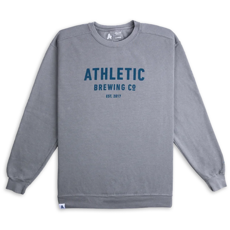 Image of Athletic Brewing Co Crewneck Sweatshirt - Grey
