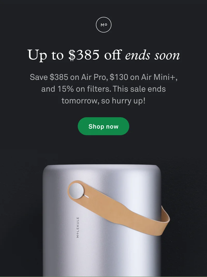 Up to $385 off ends soon!