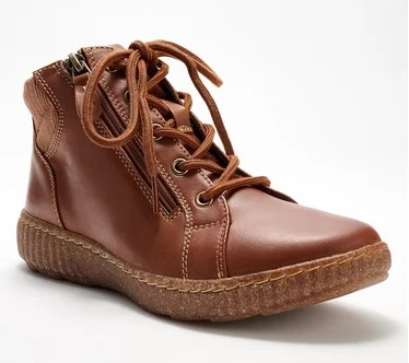 Clarks Collection Leather Lace-Up Boots Caroline Park