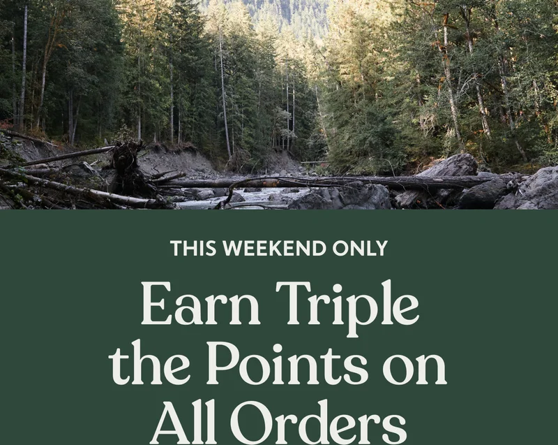 Earn Double the Points on All Orders