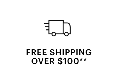 FREE SHIPPING OVER $100**