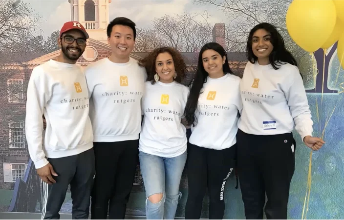 Photo of Rutgers University student chapter of charity: water