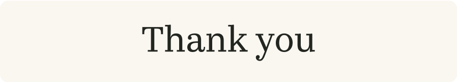 Thank you