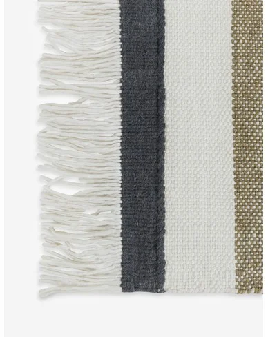 Rory Handwoven Wool-Blend Rug Swatch 12" x 12" Moss
