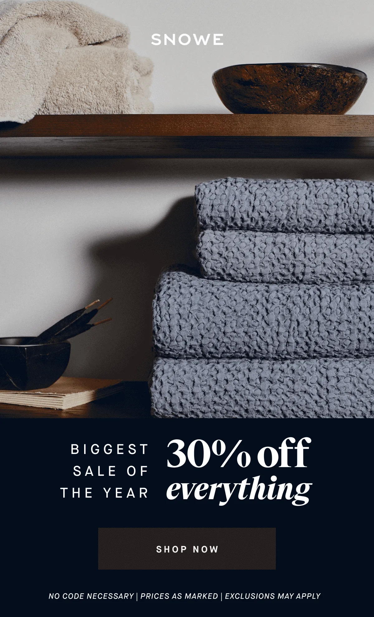 BIGGEST SALE OF THE YEAR 30% off everything SHOP NOW no code necessary | prices as marked | EXCLUSIONS MAY APPLY