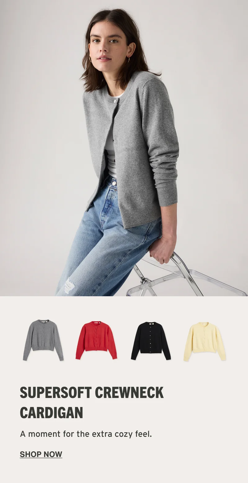 SUPERSOFT CREWNECK CARDIGAN