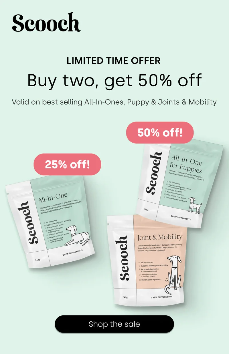 Limited time offer. Valid on best selling All-In-Ones, Puppy & Joints & Mobility - Shop the sale