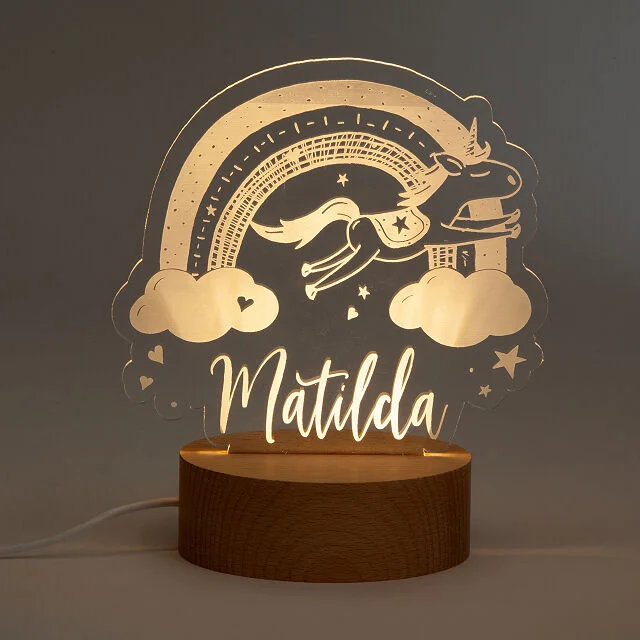 Personalized Flying Unicorn Nightlight