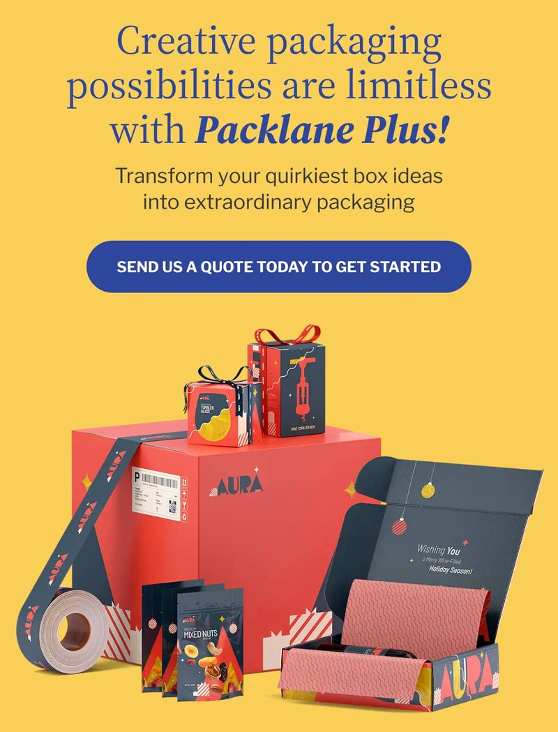 Creative packaging possibilities are limitless with Packlane Plus! Transform your quirkiest box ideas into extraordinary packaging Creative packaging possibilities are limitless with Packlane Plus! Transform your quirkiest box ideas into extraordinary packaging