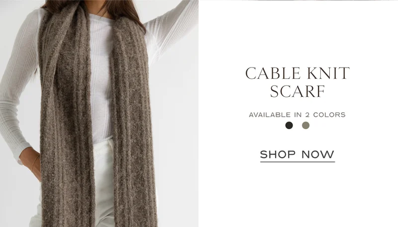 Shop The Cable Knit Scarf