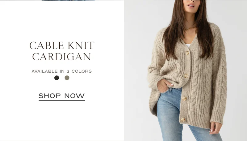 Shop The Cable Knit Cardigan