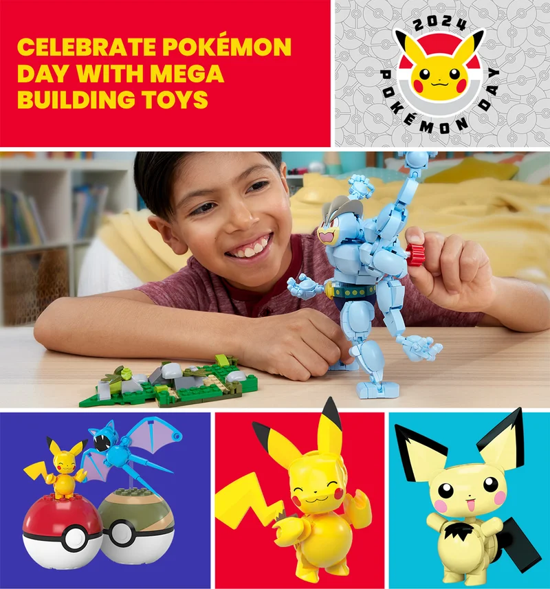 CELEBRATE POKÉMON DAY WITH MEGA BUILDING TOYS