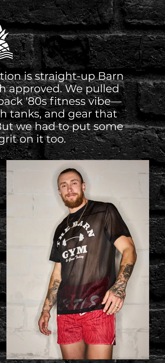 Mesh Training Shirt: The Barn