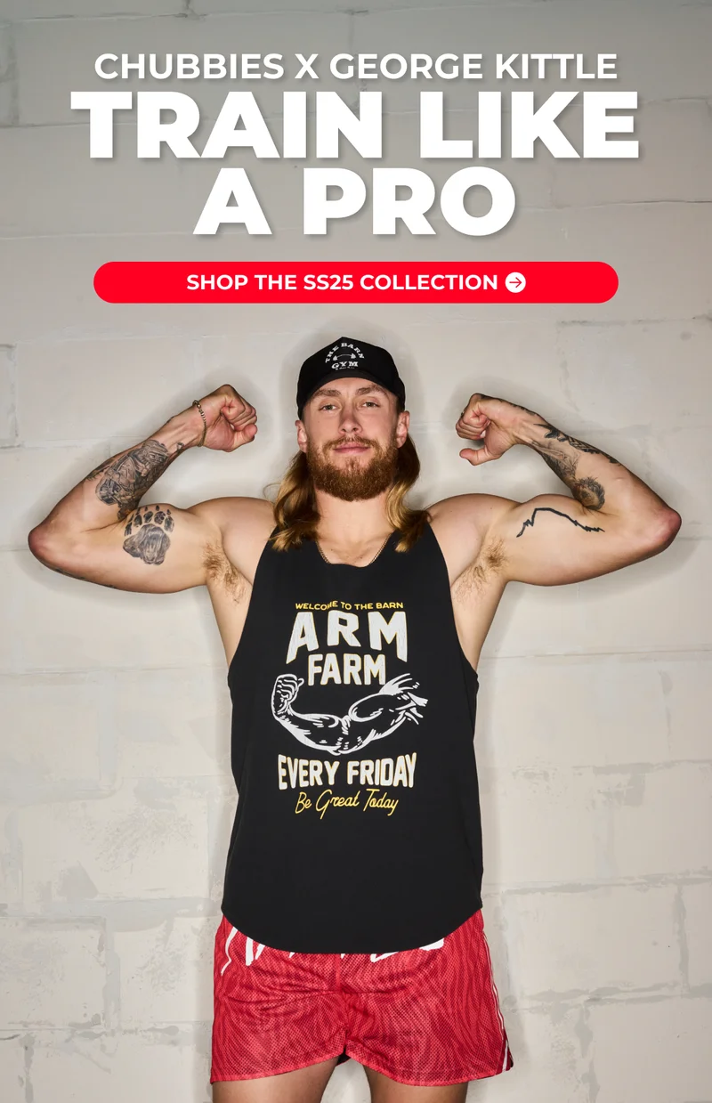 The CHUBBIES X GEORGE KITTLE Collection: TRAIN LIKE A PRO