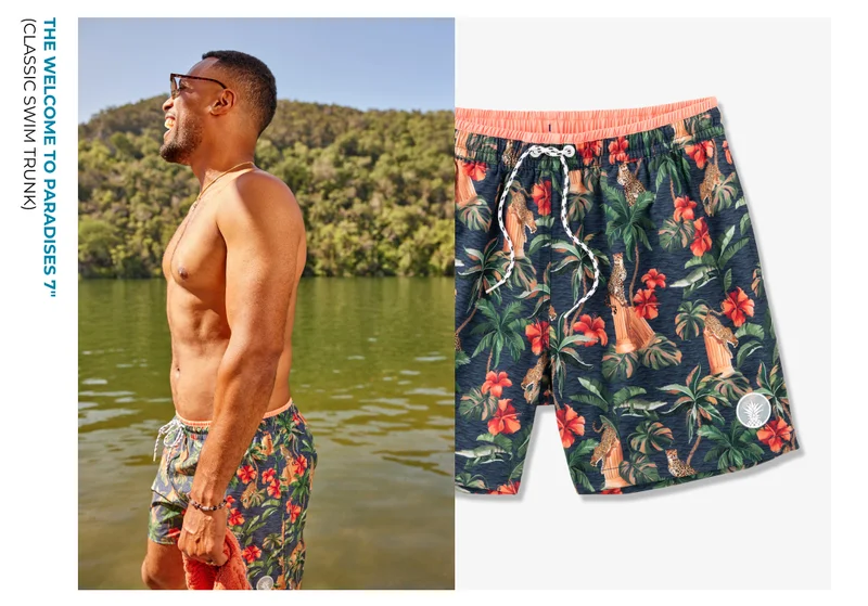 The Welcome to Paradises 7" (Classic Swim Trunk)