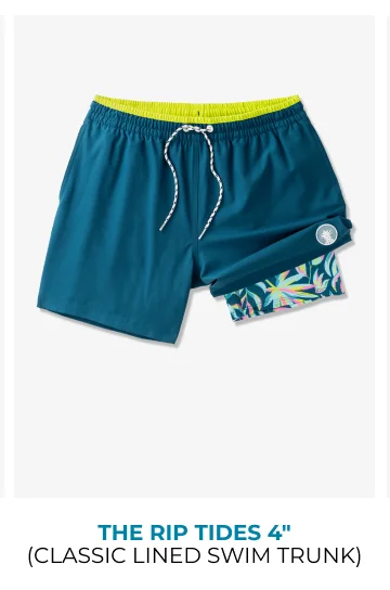 The Rip Tides 4" (Classic Lined Swim Trunk)